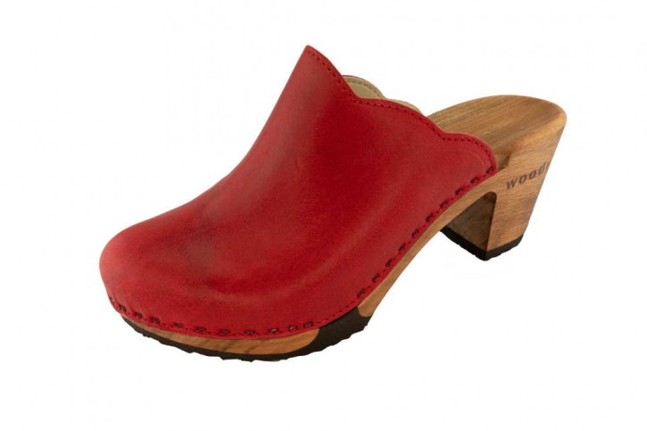 Woody Holzclogs Nina Rosso