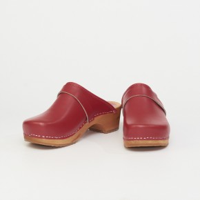 Clogs Holzclogs rot 39